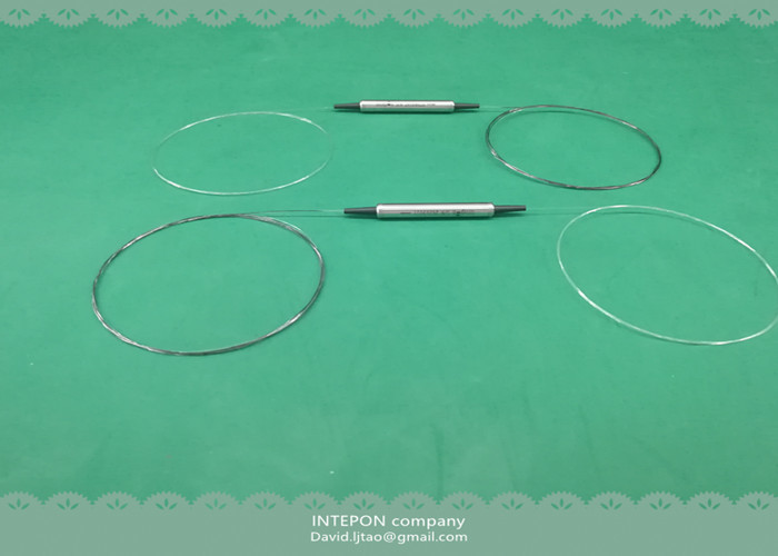 In line polarizer, 1064nm, SM98-PS-U25A fiber, slow axis working, fast axis blocked, 0.6dB insertion loss.