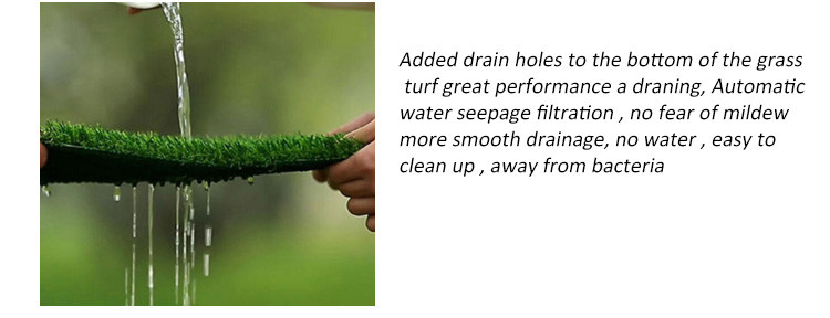 Artificial Grass Mat Decorative Green Plastic Lawn For Various Garden Sizes
