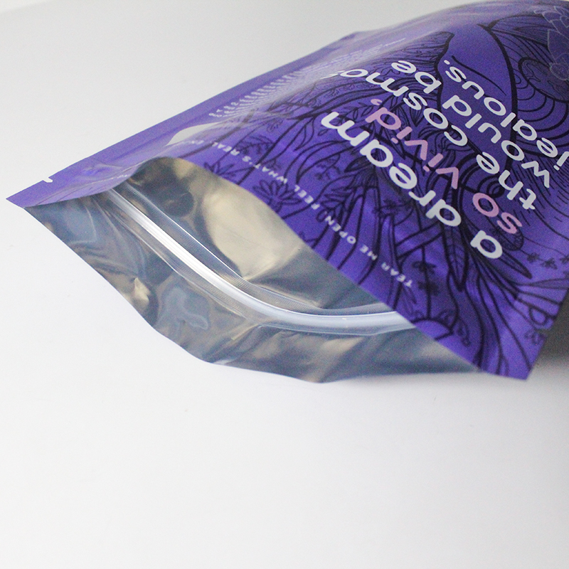 Beautiful Logo Print Custom Stand Up Pouch Body Scrub Pouch 240g