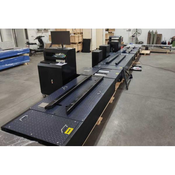 Quality 2 wheels motorcycles Centralized testing line brake roller tester axle load speedometer clamping wheel alignment headlight tester n for sale