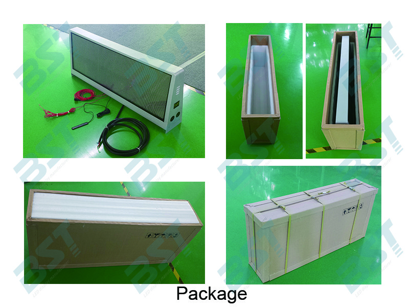 Two Sided Super Slim Taxi Led Display With 5mm Pixel Pitch And Aluminum Shell