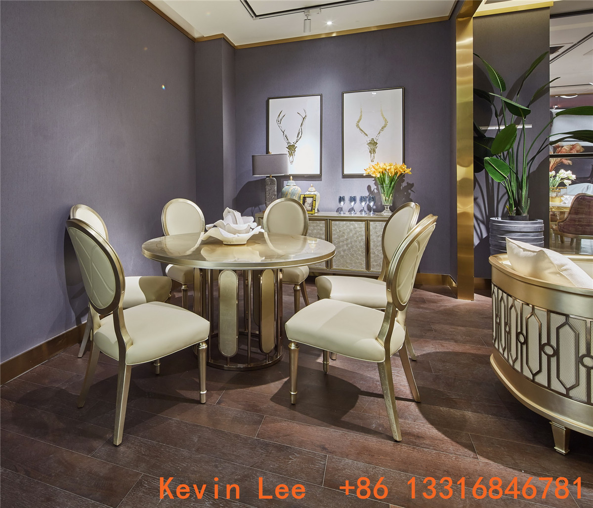 Custom made furniture factory who supply hotel furniture console table and coffee table for Lobby Leisure furniture