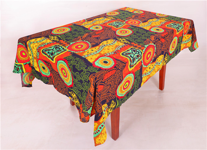 Square Shape Dining Room Table Cloth , Soft Touch Custom Made Tablecloths