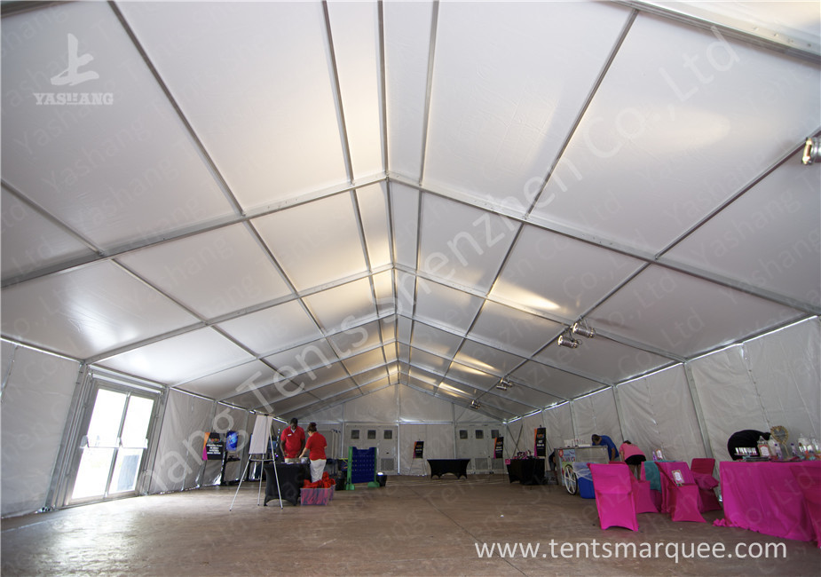 White Water proof PVC Textile Cover Outdoor Party Tents Anodized Aluminum Alloy Frame