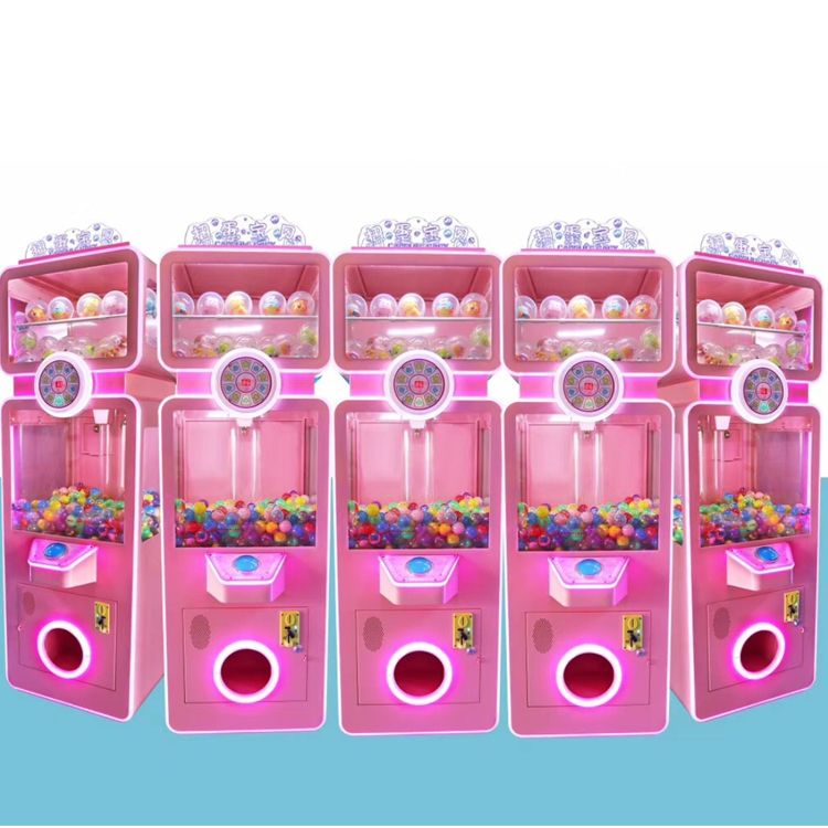 2022 Amusement park pink and green prize capsule gift machine gashapon baby toy machine for malls