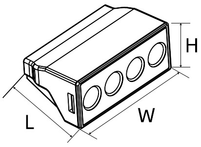 Electrical Push In Wire Connectors For Aluminum / Fast Wire Connector