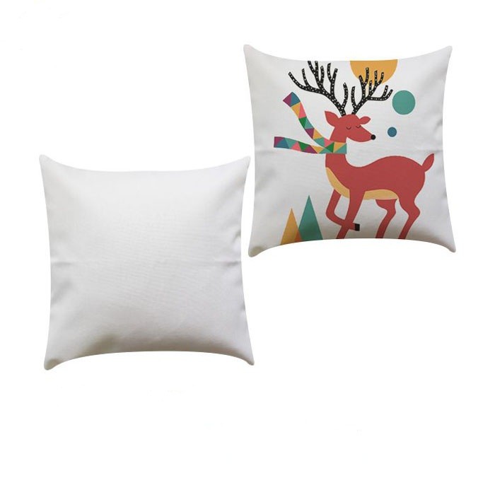Custom Blank White Linen Sublimation Pillowcase For Sublimation Photos Printing
