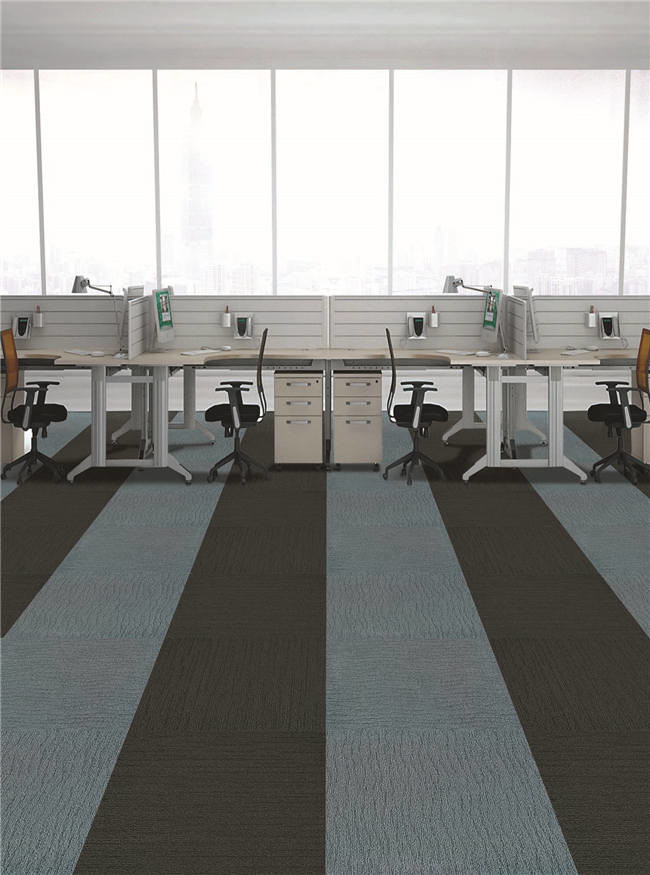 T81 100% Nylon Indoor Carpet Tiles , Loop Pile Carpet Tiles For Office