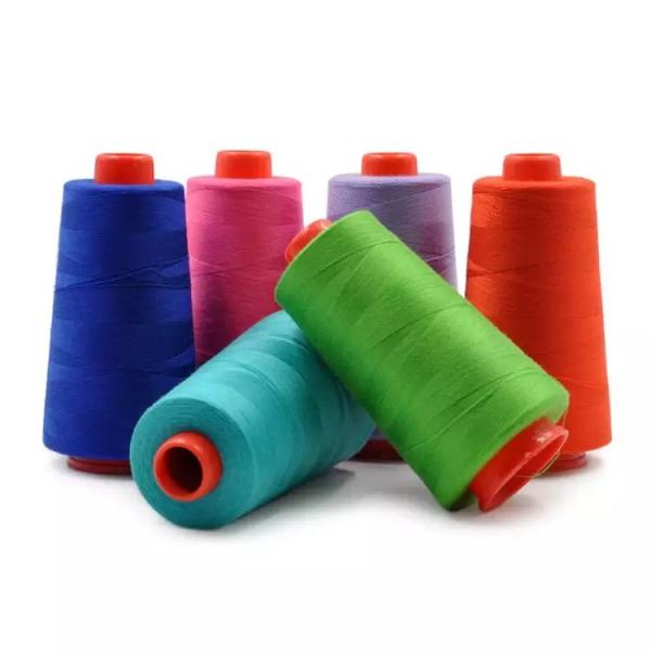 1100 Colors 100% Spun Polyester Yarn Sewing Thread With High Temperature