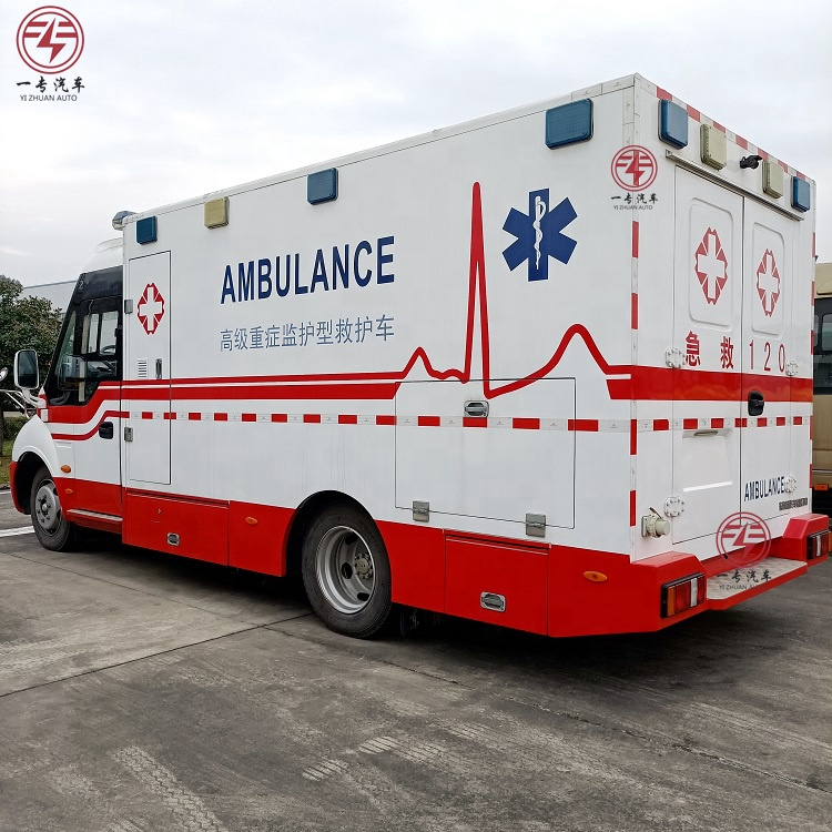 Diesel 4x2 Ambulance ICU Emergency Car Rehabilitation Vehicle with Medical Equipment