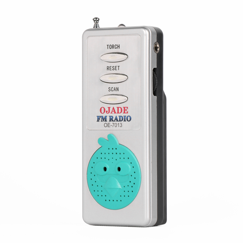 ABS Handheld FM 88-108 MHz FM Frequency Range Auto Scan Radio Support OEM ODM