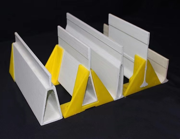 Fiberglass Plastic Slatted Floor Support FRP Beam Triangle Type