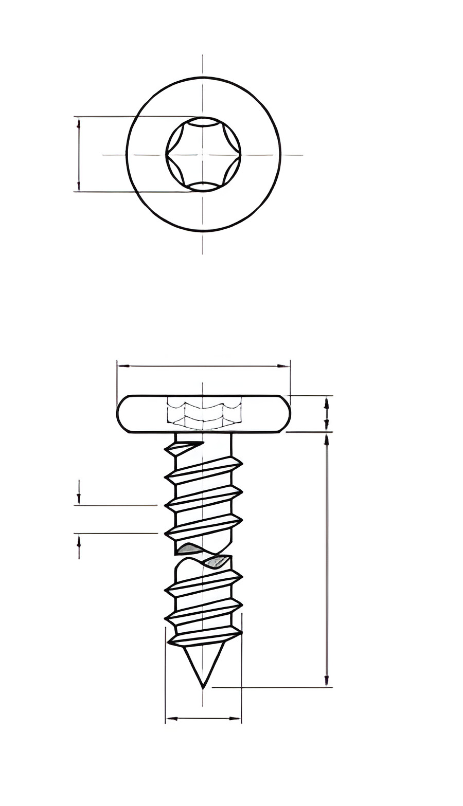 Pan Head / Truss Head Self Tapping Screws Grade 8.8 Socket Hex Head Screw