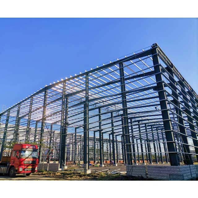 High Strength Galvanized Portal Type Large Span Steel For Factory Building