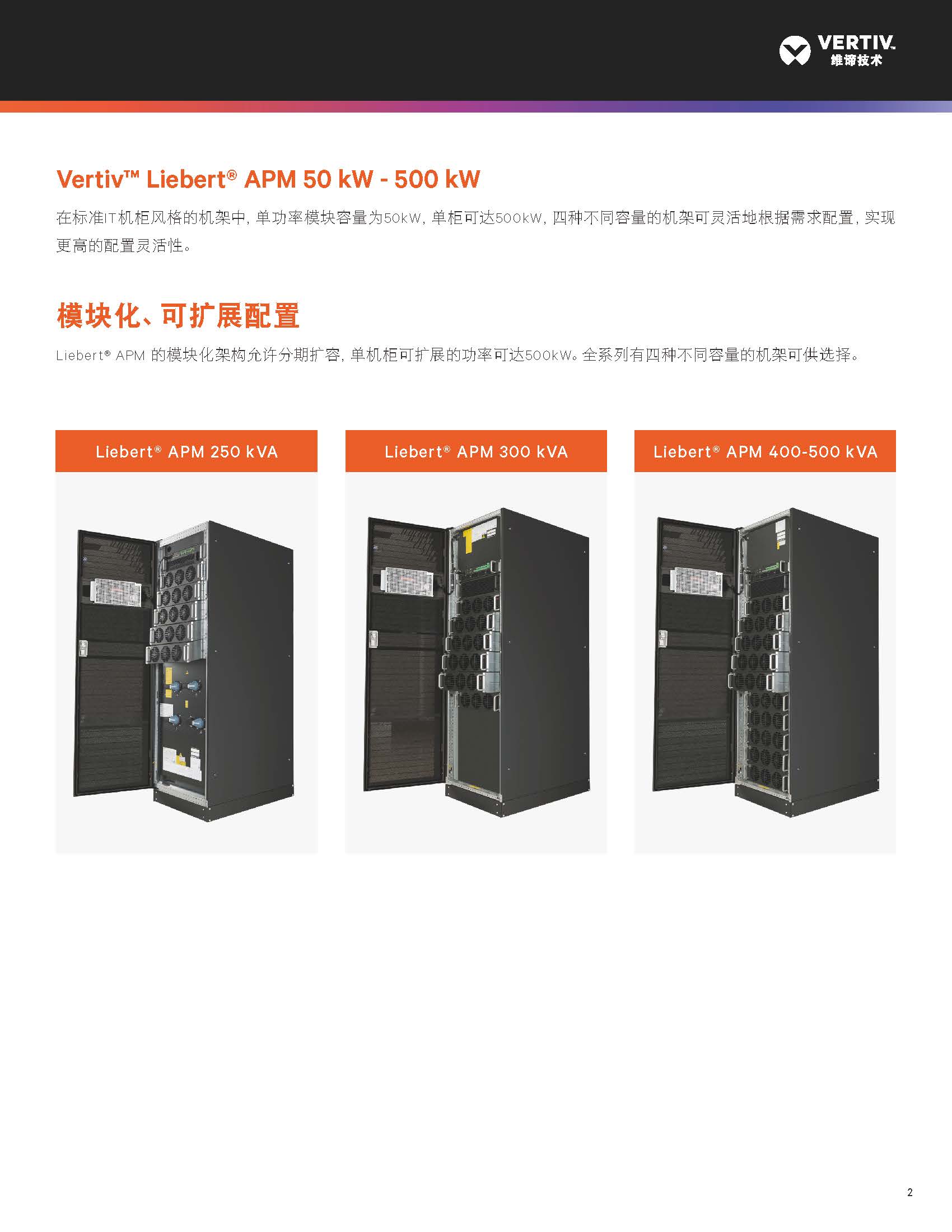 Modular UPS Vertiv Liebert APM 400W for Three Phase 220V Backup in Computer/Networking