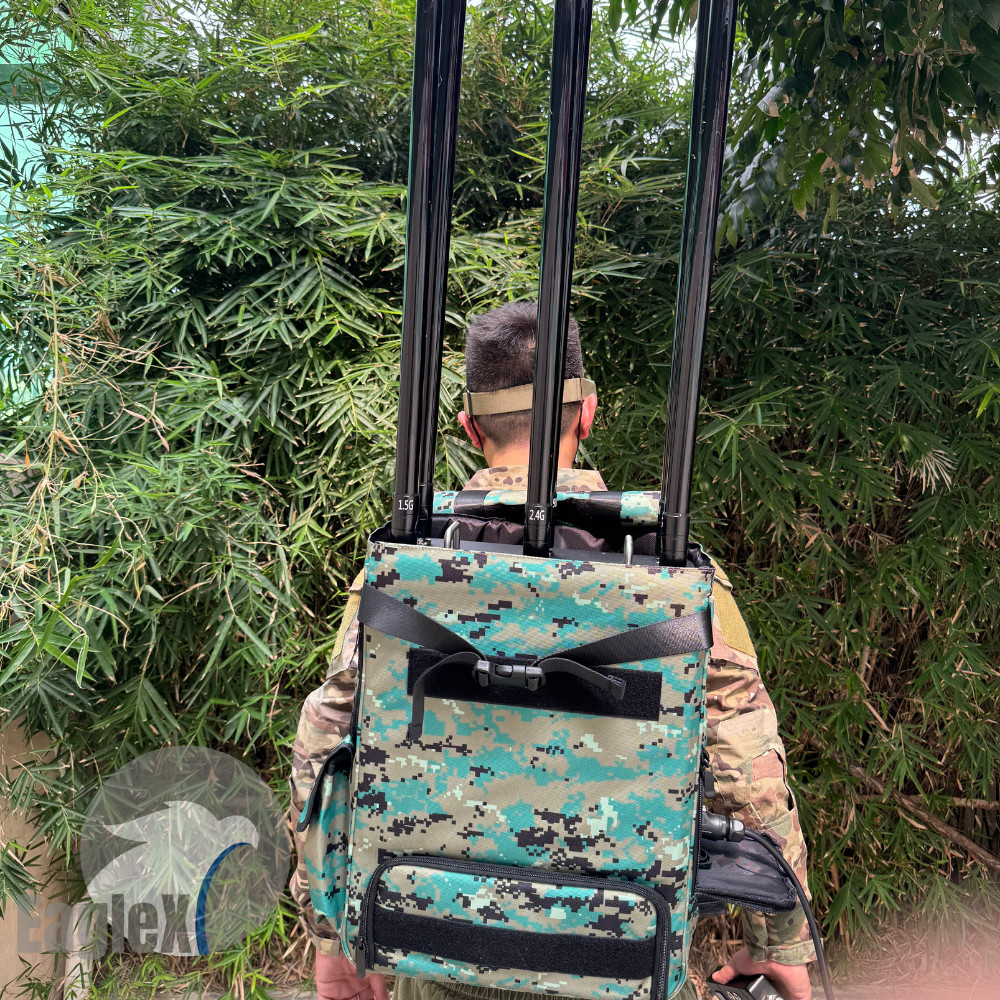 6 Bands UAV Drone Radio Frequency Jammer Backpack Drone Jammer 2000m-2500m