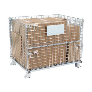 Stackable Warehouse Wire Container Storage Cages Material Handling