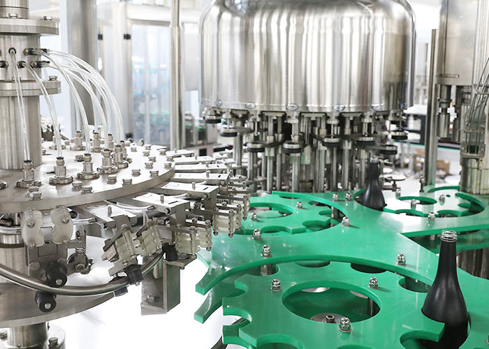 Automatic Rotary 3 In 1 Glass Bottle Beer Can Filling Machine