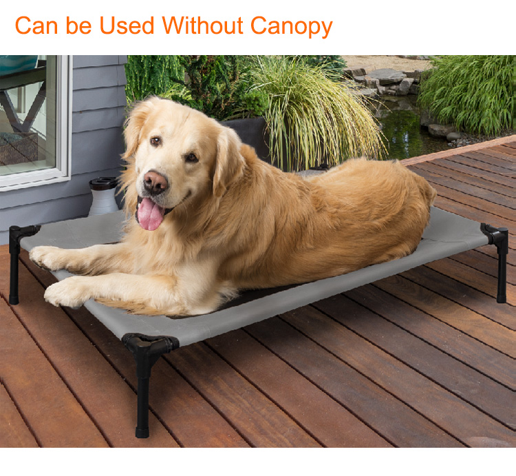 24in Cooling Elevated Canopy Dog Bed SGS Travel Dog Bed Camping