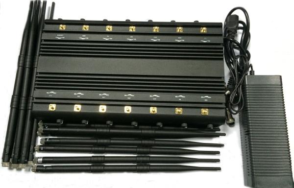 14 Bands Lojack Cellular Signal Jammer Blocker Device 30-35W For Conference