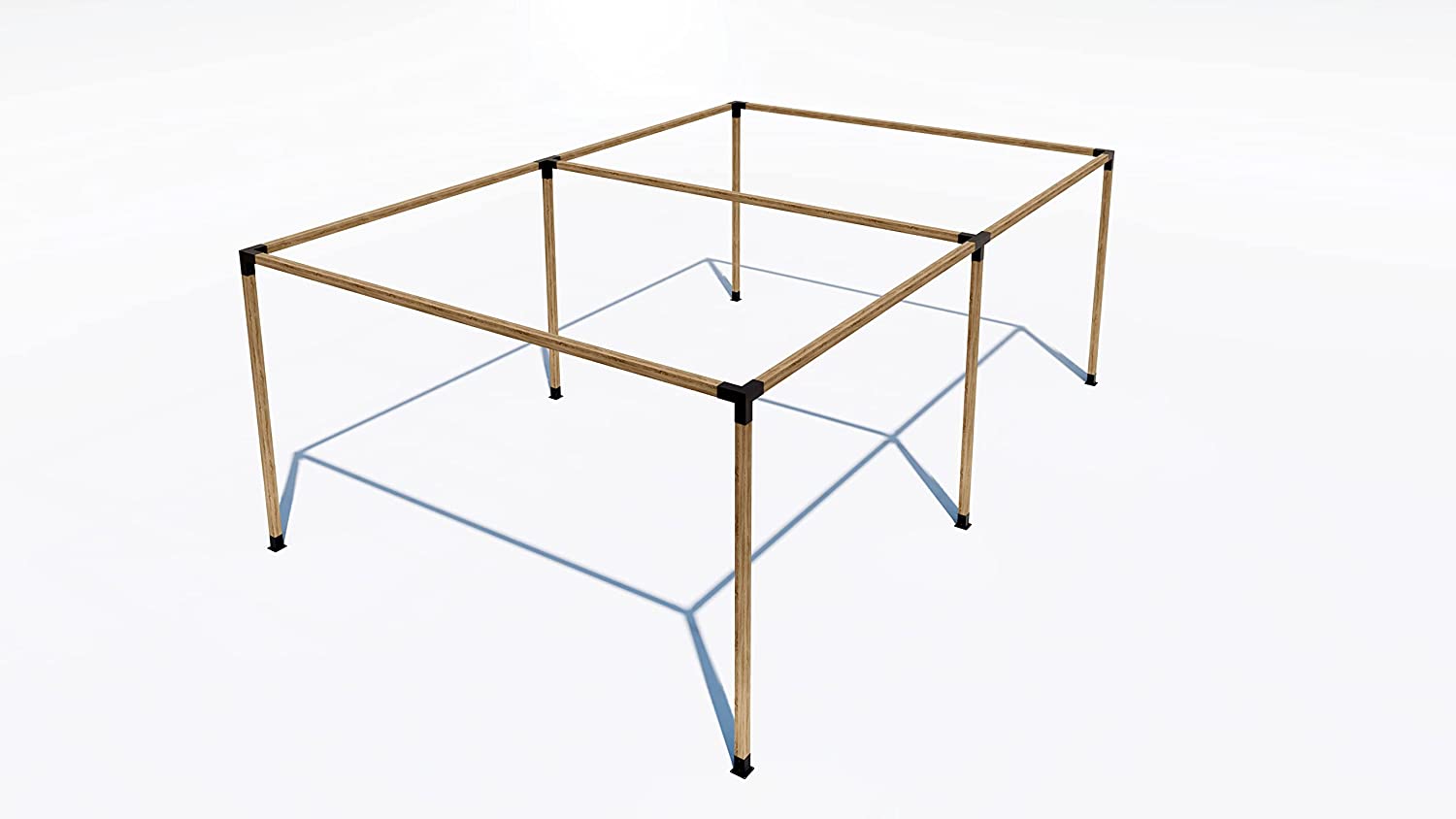 4 Arm Metal Pergola Bracket Kit with ANTI-RUST PLUS Coating and Aluminum Material