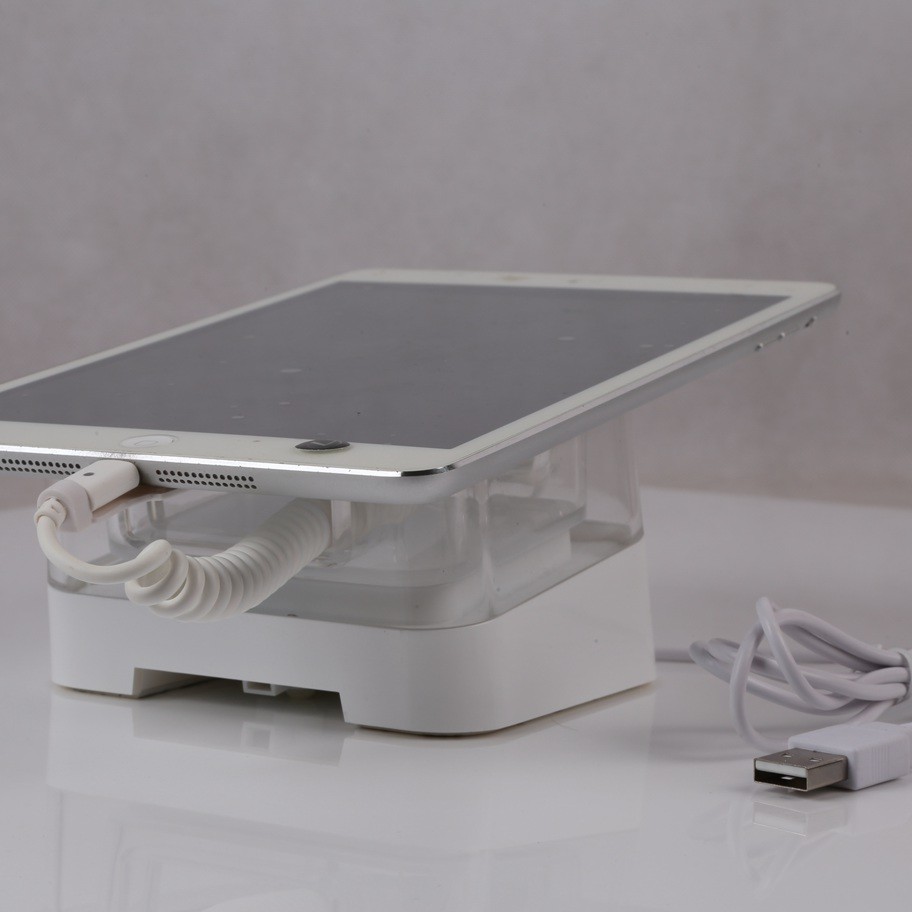  COMER acrylic display stands anti-theft tablet alarm holder with alarm and charging cord for mobile stores Manufactures