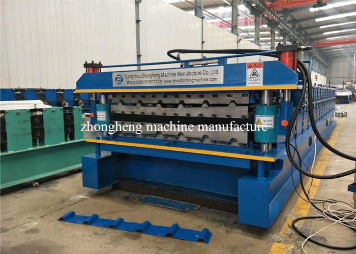 0.8~1.2mm Thickness Trapezoidal IBR Metal Sheet Roof Roll Forming Machine With CE