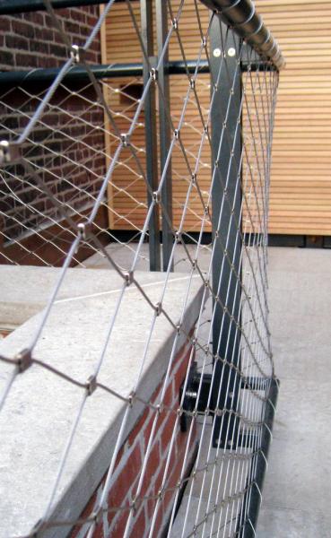 stainless steel 304/316 wire rope mesh fence,Stair handrail Decorative Guardrail
