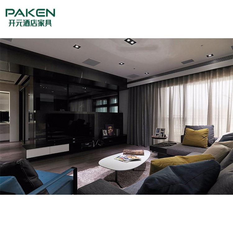 Solid Wood Plywood Modern Hotel Villa Room Furniture