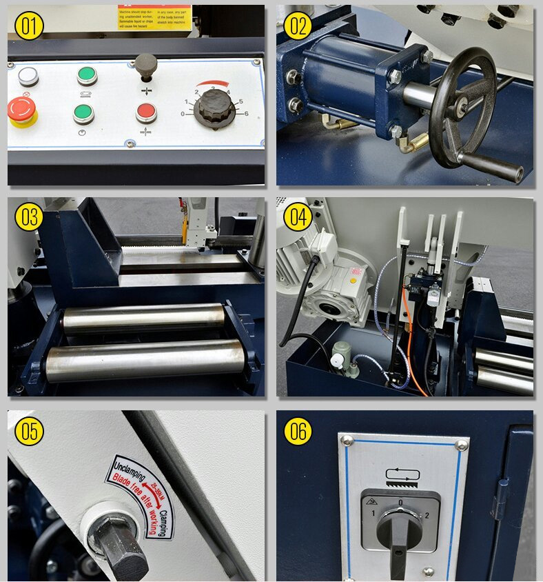 Horizontal Band Saw Automatic CNC Sawing Machine Metal Cutting 800mm