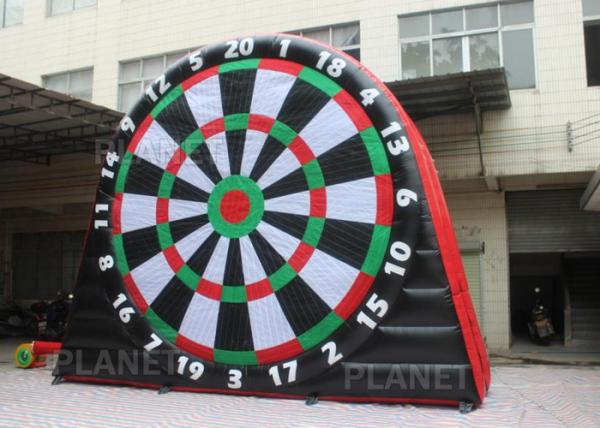 5mH Interactive Inflatable Sports Games Blow Up Soccer Dart Board With Velcro