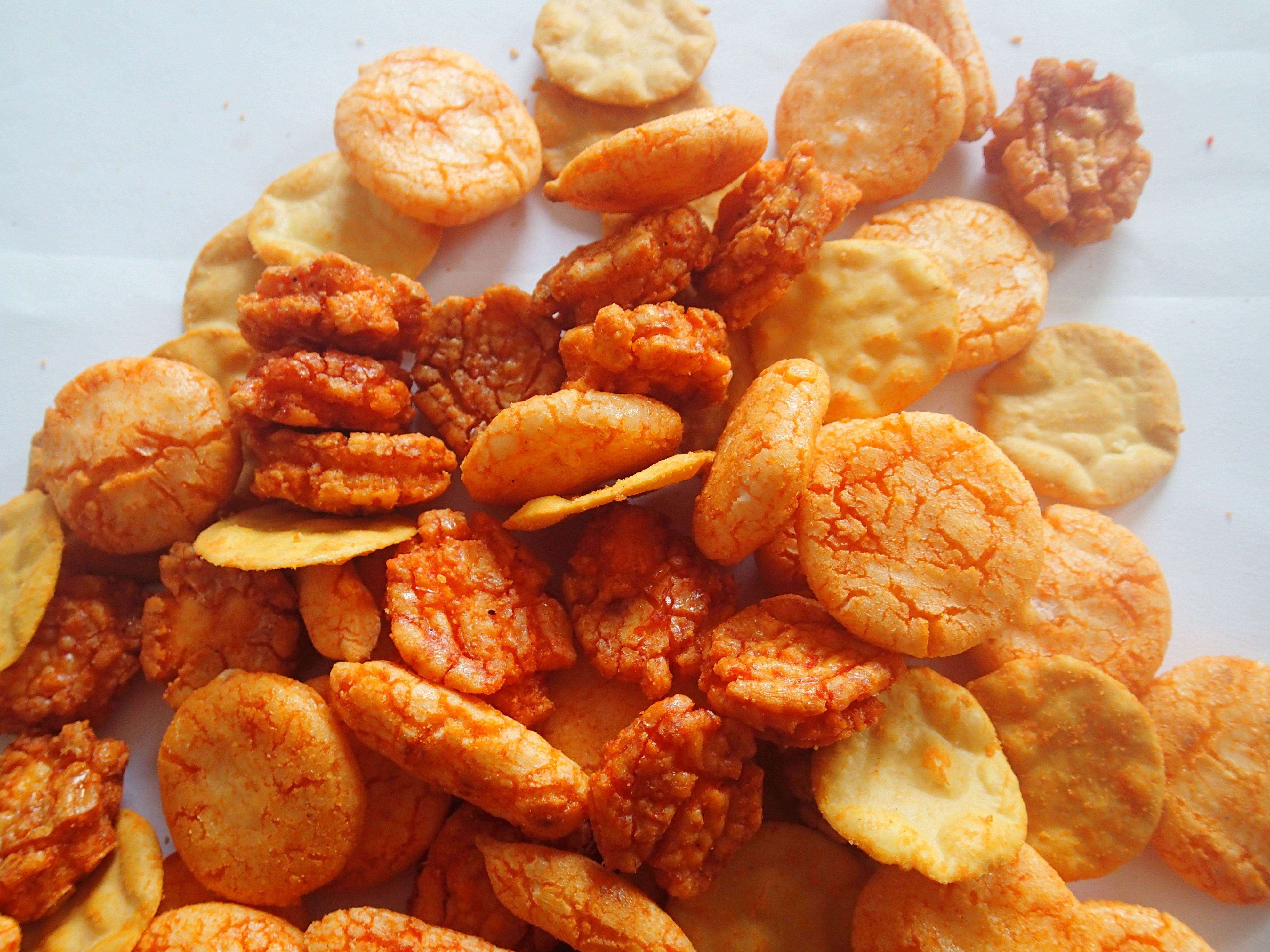 Crunchy Fried Rice Crackers Glutinous OEM Rice Crispy Cookies