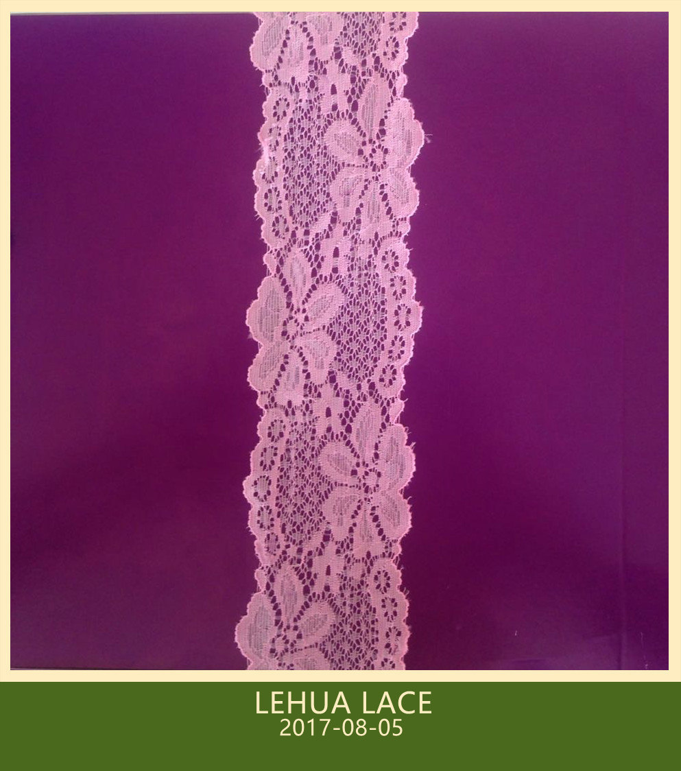 Hot Selling and nice quality Nylon Spandex Stretchy Brazil Lace from China