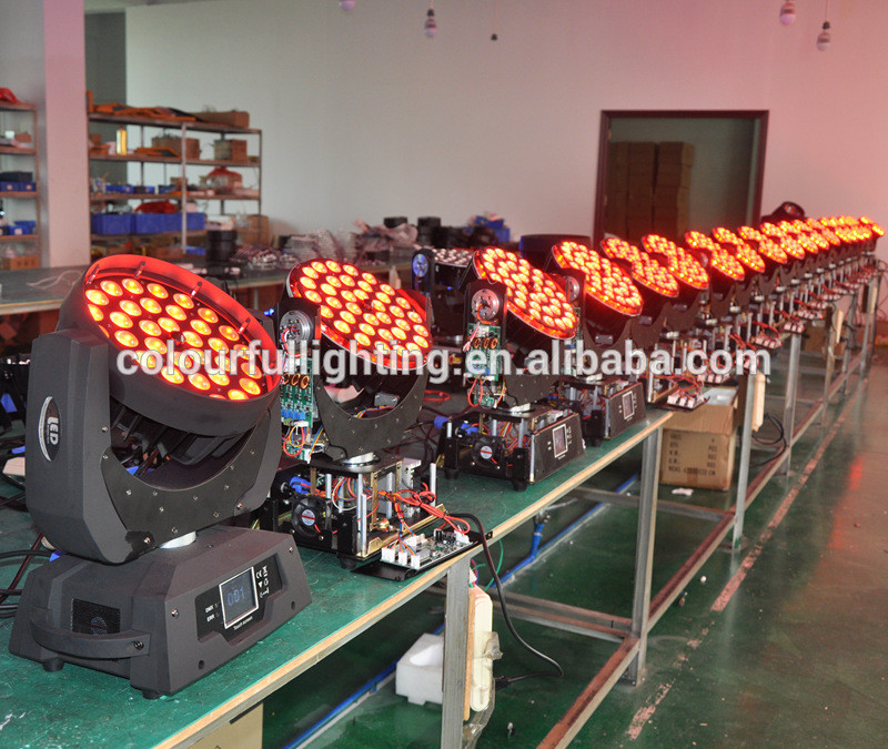 Best Quality 36x10W 4 in 1 RGBW Stage Touch screen Moving Head Lighting