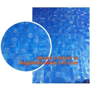 polyester hook shower curtain, PEVA Material and Eco-Friendly, Home Textile