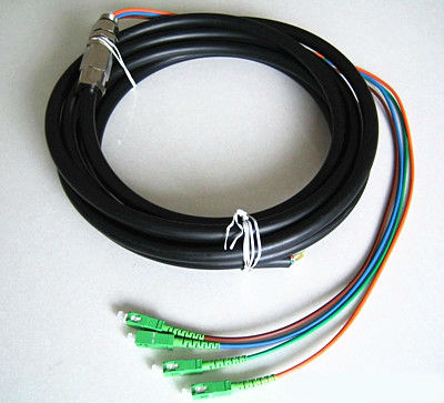 SC/APC Connector 4 Cores 1310nm 5.0m fiber optic Pigtails