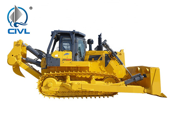 Cummins Engine Shantui Bulldozer 32000KG Operating Weight 11.9cbm With Rops Cabin, Blade and Ripper