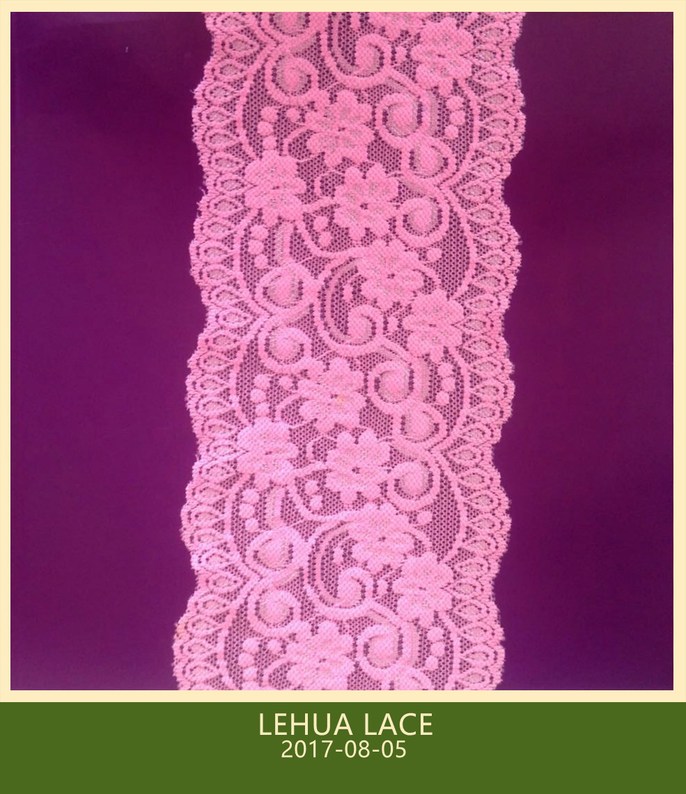 Hot Selling and nice quality Nylon Spandex Stretchy Brazil Lace from China