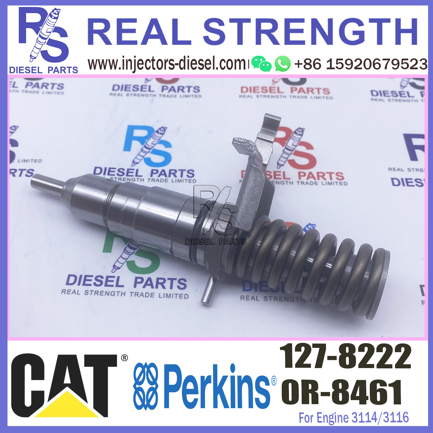 CAT E325 Diesel Engine Spare Parts 3114 3116 3126 Fuel Injector 1278222 127-8222