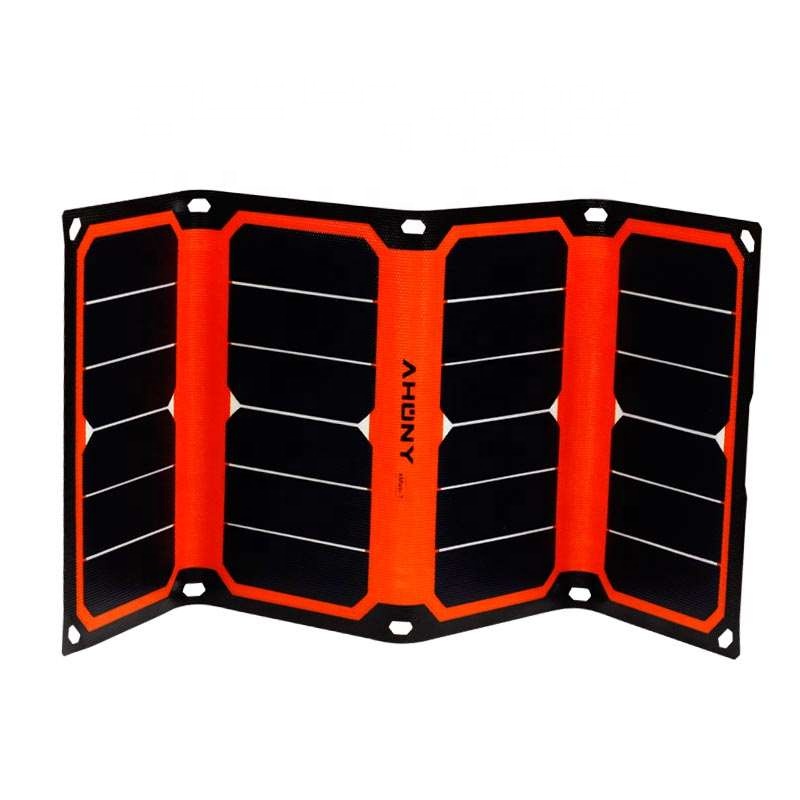 ETFE Waterproof Foldable Solar Panel Charger Portable Small Dual USB DC5521
