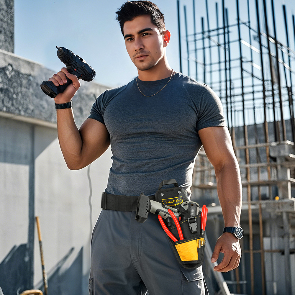 Quick Release Buckle, Customized, Sturdy and Durable Electric Drill Bag, Tool Bag, , Clip-on Tech System Electric Tool Bag