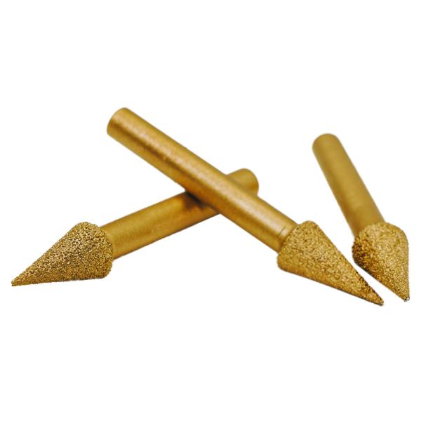 High Working Efficiency Vacuum Brazed Diamond Tool Grinding Head for Stone