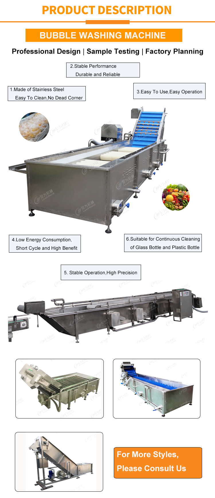 Leafy Vegetables And Fruits Cleaning Lettuce Washer Potatoes Washing Machine