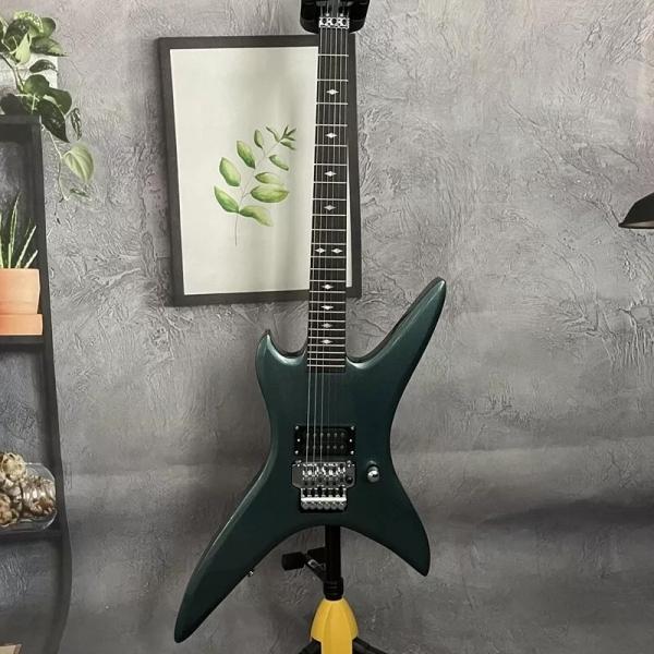 Custom B.C. Rich Chuck Shuldiner Stealth Blue Electric Guitar Open Pickups FR