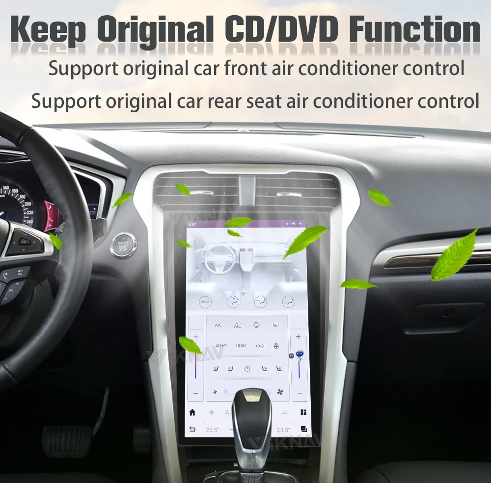 13.6 Inch Android Auto Car Radio For Ford Mondeo 2013-2021 Multimedia Player GPS Navigation Head Unit Wireless Carplay