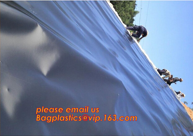 2mm HDPE reinforced polypropylene geomembrane for landfill,Geomembrane fish farming Pond Liner Hdpe Geomembrane BAGPLAST