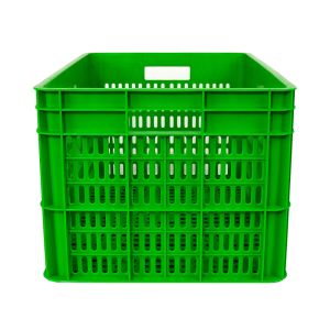 Customized Logo Nestable Plastic Storage Crate for Stackable and Space-Saving