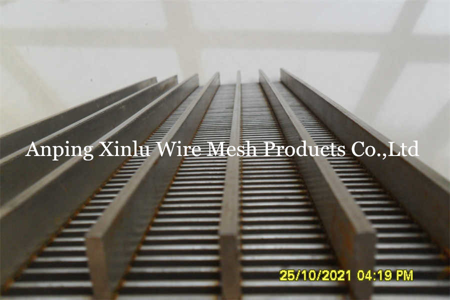 Flat Johnson Wedge Wire Continuous Slot Screen Panel for washing coal filter