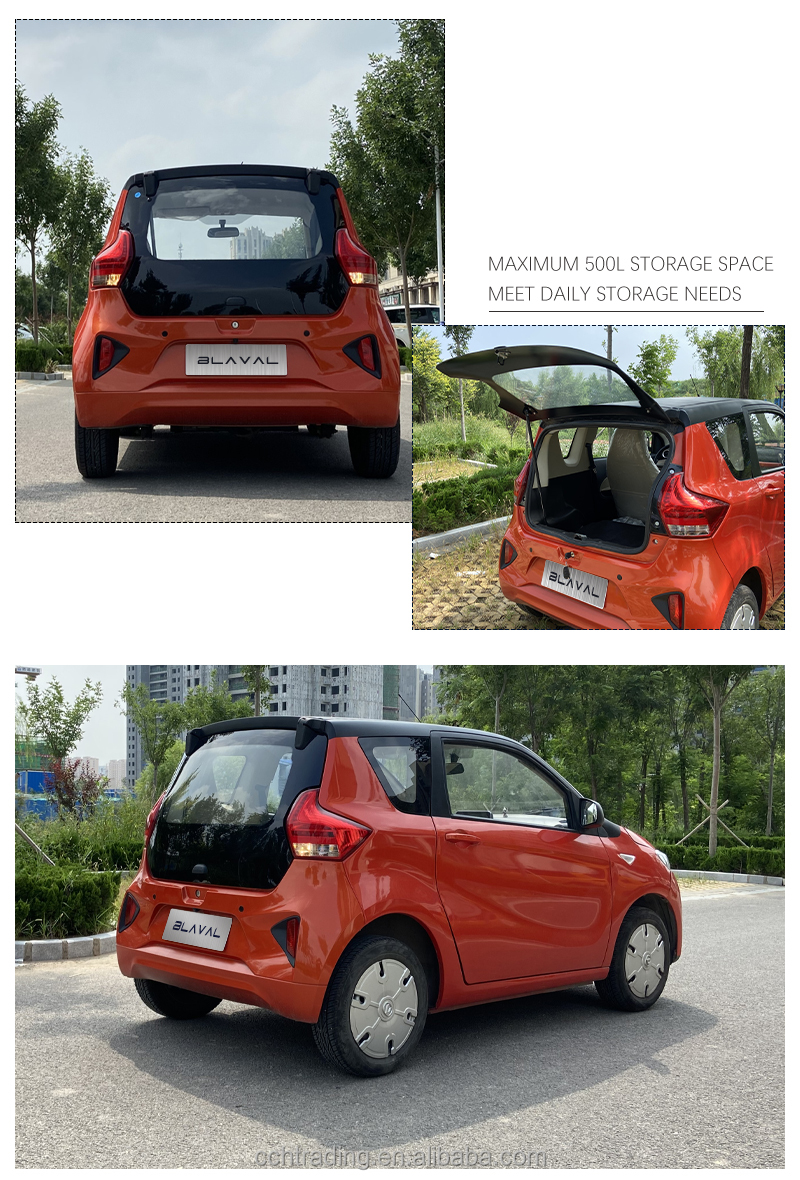 Wheelbase 2260mm Solar Powered Electric Cars Electric Vehicle BLAVAL S6