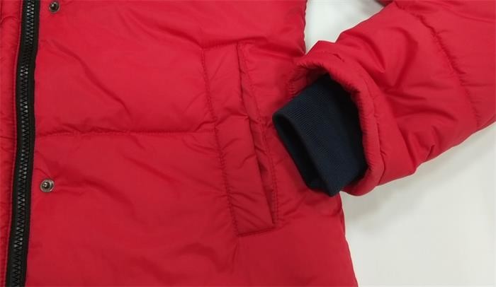 Women'S Cotton Padded Jacket Winter Ladies Quilted Coat With Hood Red